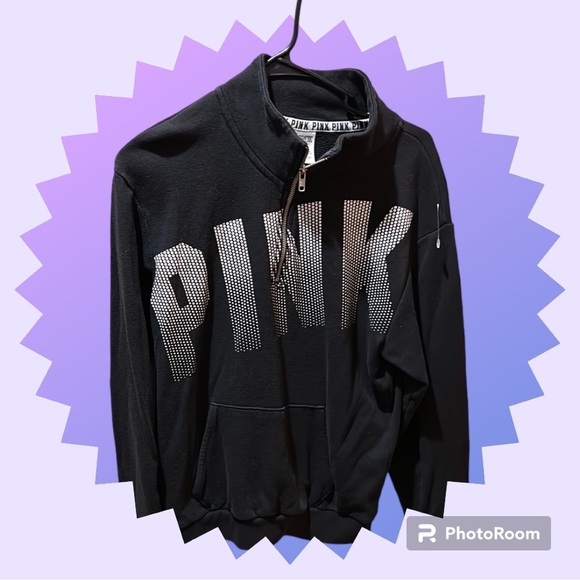 PINK Victoria's Secret Tops - Pink Victoria Secret Quarter Zip Top